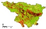 Mapa de vulnerabilidad específica a la contaminación por nitrato procedente de fuentes difusas; Cuenca del Ebro; Procedimiento LU-IV.